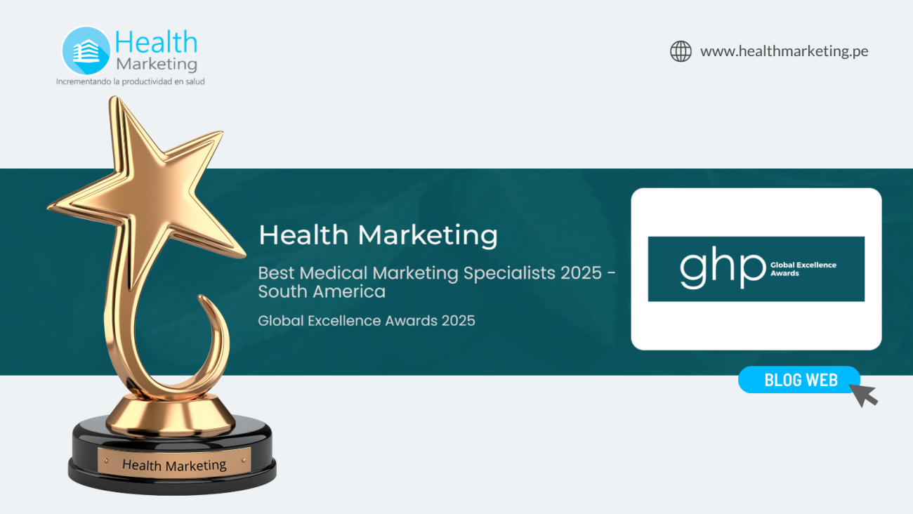 Health Marketing es reconocida como Best Medical Marketing Specialists 2025 – South America por Global Health & Pharma